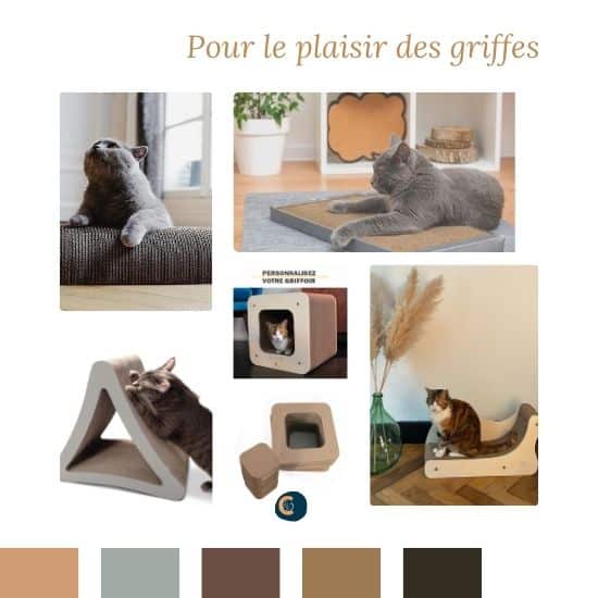 Sélection de griffoirs éco-responsables pour le plaisir de griffer des chats.